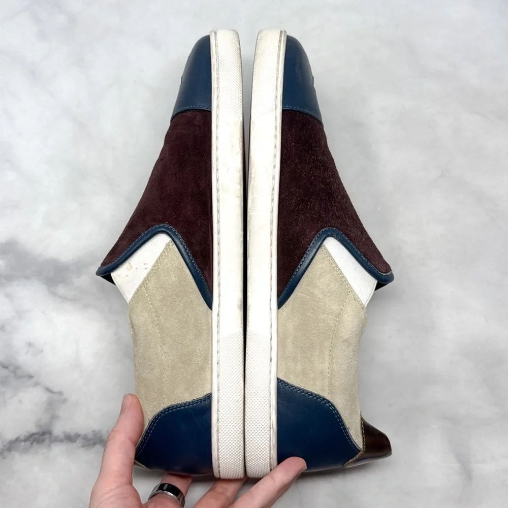 Christian Louboutin Naza Star Suede Leather Cap Toe Slip On Sneaker Shoe Mens 43 - Picture 6 of 15